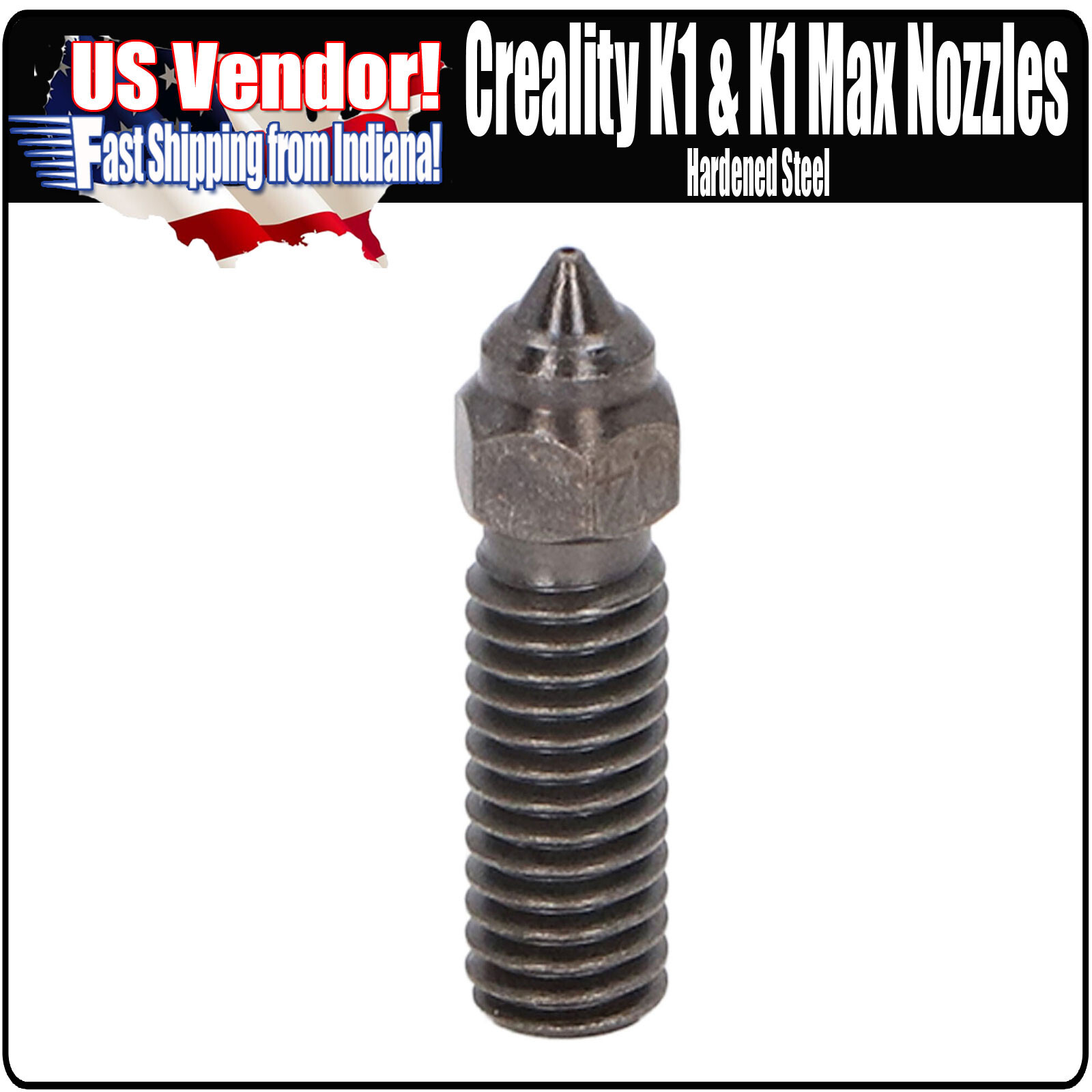 Creality K1 Series Nozzles, For K1 MAX, K1, K1c Nozzles, Hardened Steel Nozzle