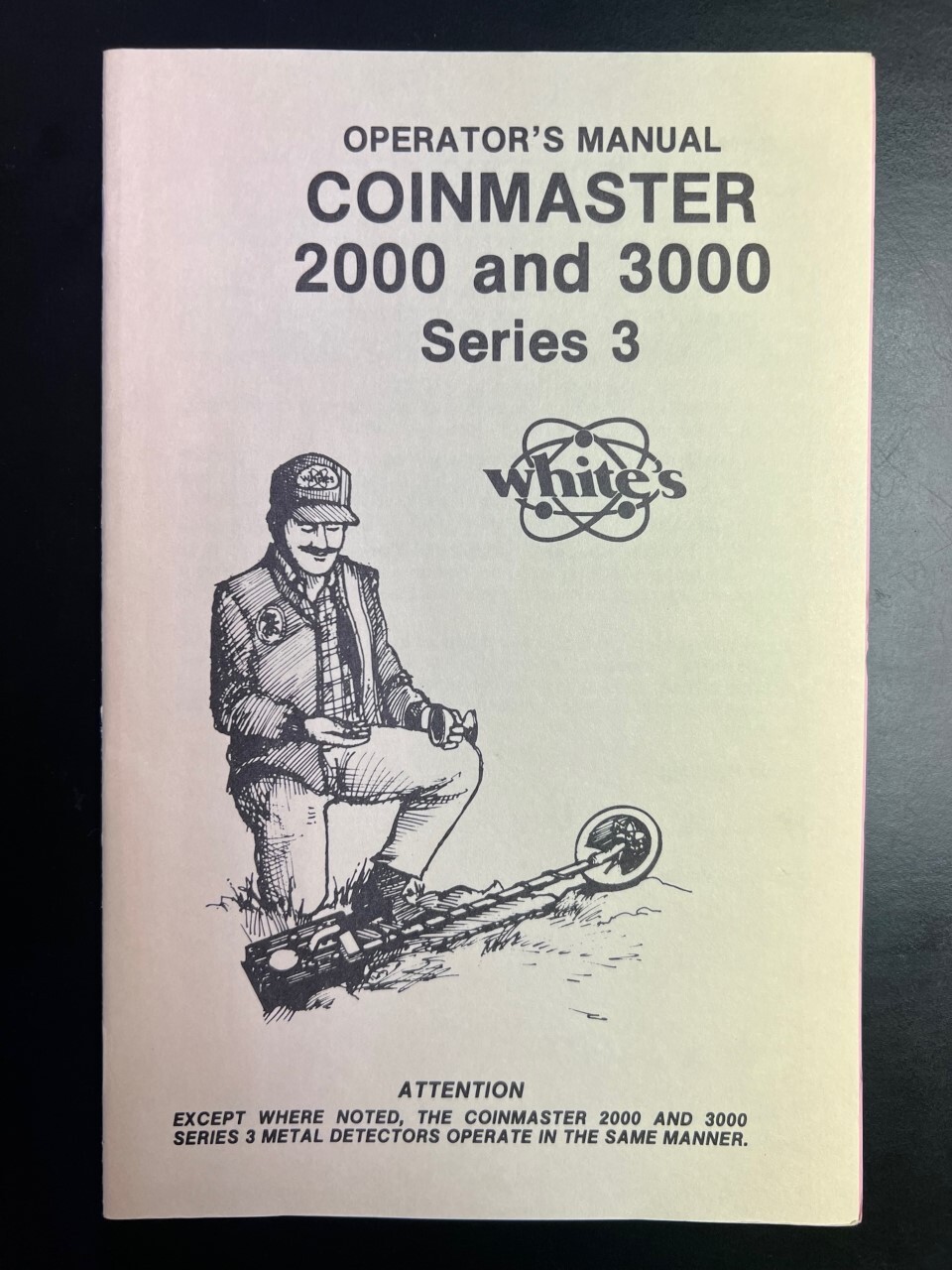 Operators Manual For Whites Coinmaster 2000 & 3000 Series 3 Metal Detector
