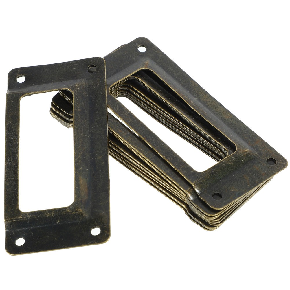 12 Pcs Name Card Holder for Cupboard Drawer Tag Label Frame Cabinet