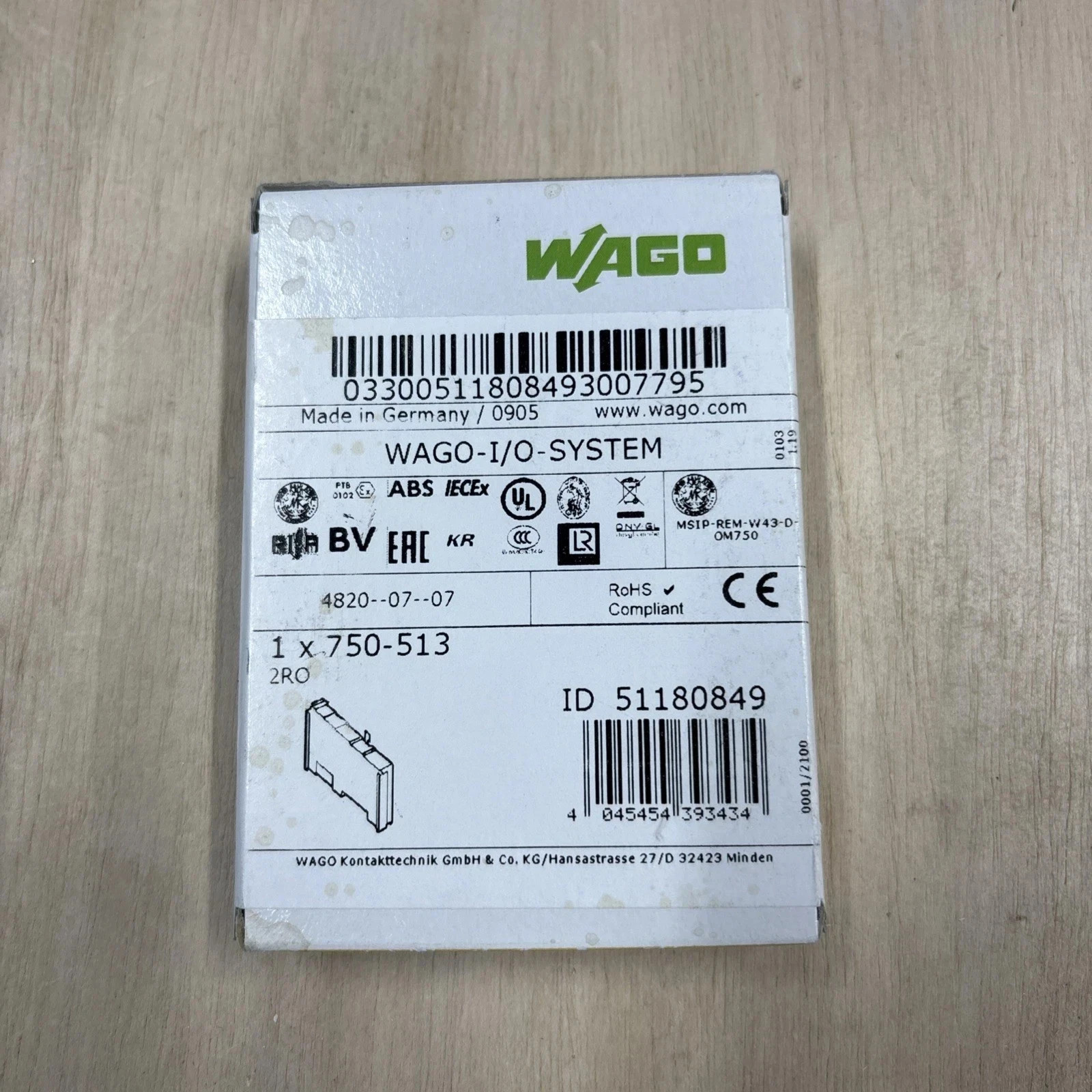 NEW Wago 750-513 Channel Relay Output Module 750513 Free Shipping