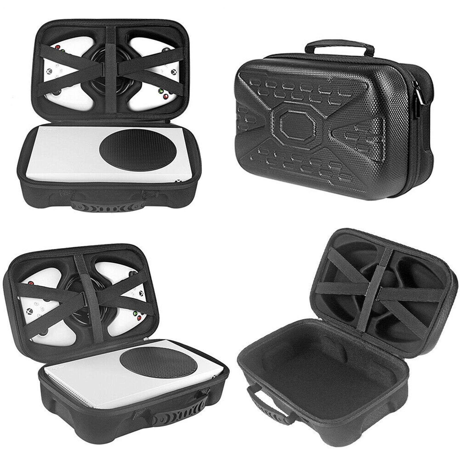Black Carrying Case for Xbox Series S Game Console Travel Controller Storage Bag