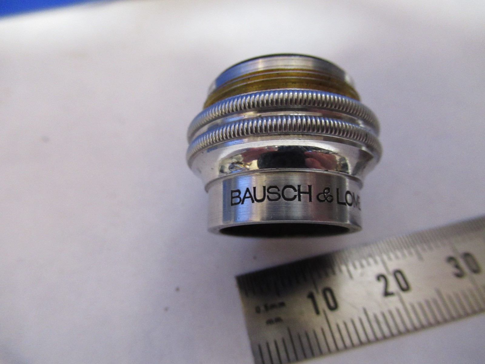 OBJECTIVE 40mm BAUSCH LOMB LENS OPTICS MICROSCOPE PART AS PICTURED U1-A-15