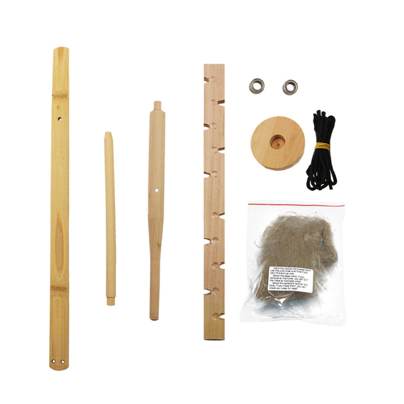 Outdoor Primitive Fire Starter Tool Wood Bow Drill Survival Friction Kit Study