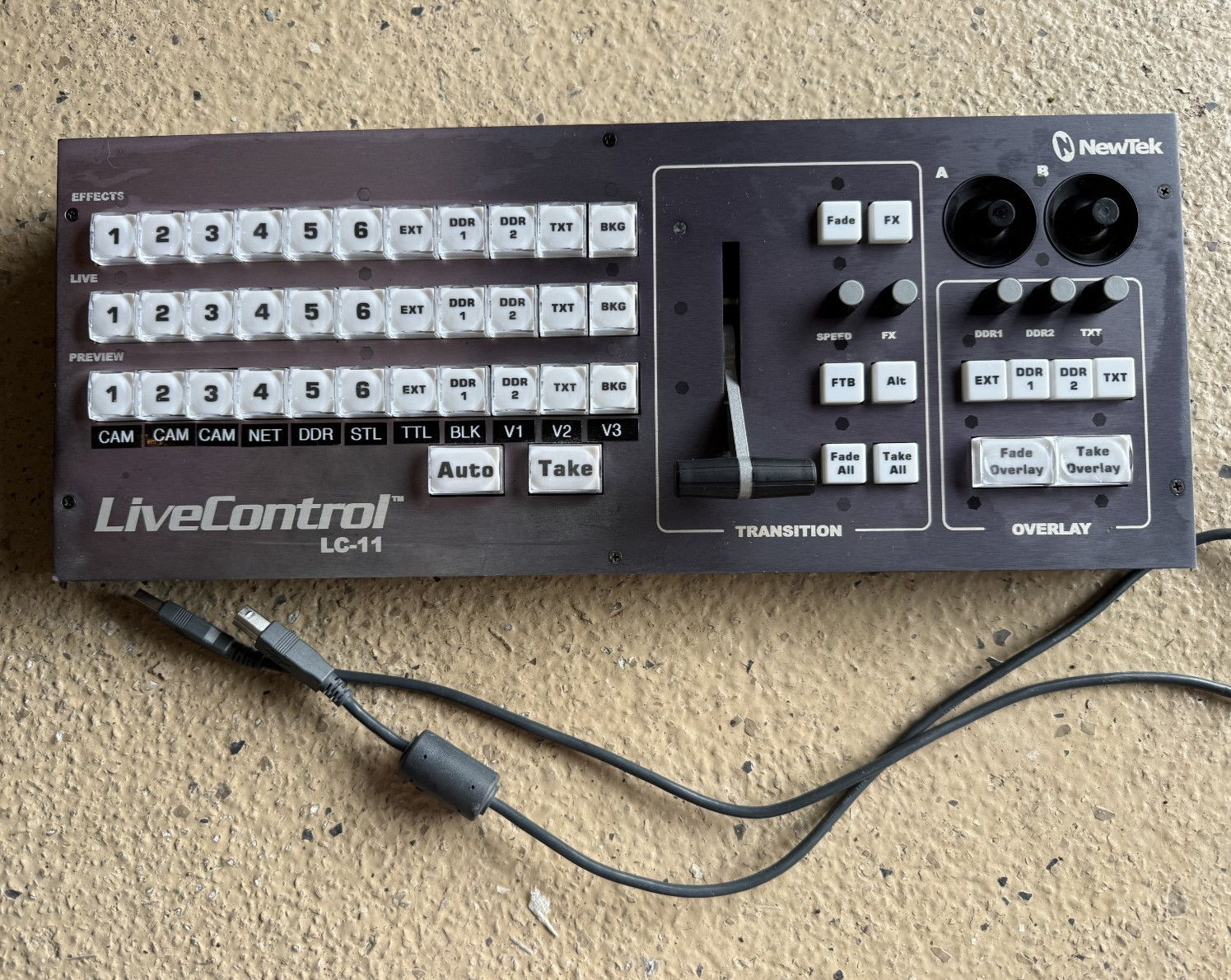 NewTek LiveControl LC-11 USB Controller Keyboard