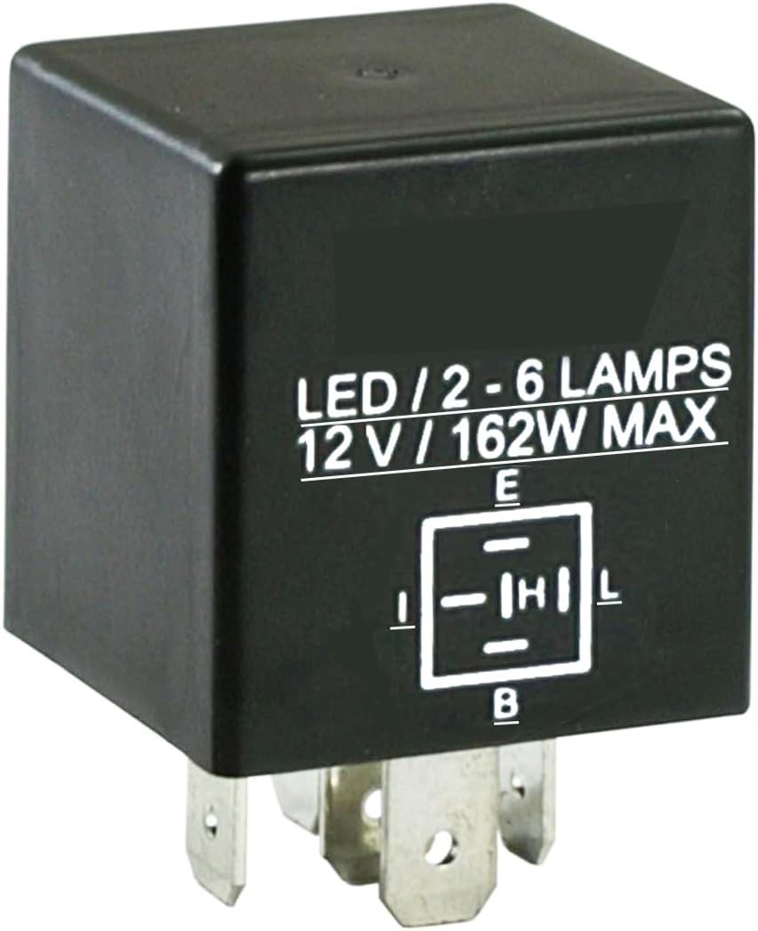 LED Turn Signal Flasher Relay 5 Pin Compatible with Ford F150 98-10 | Compati...