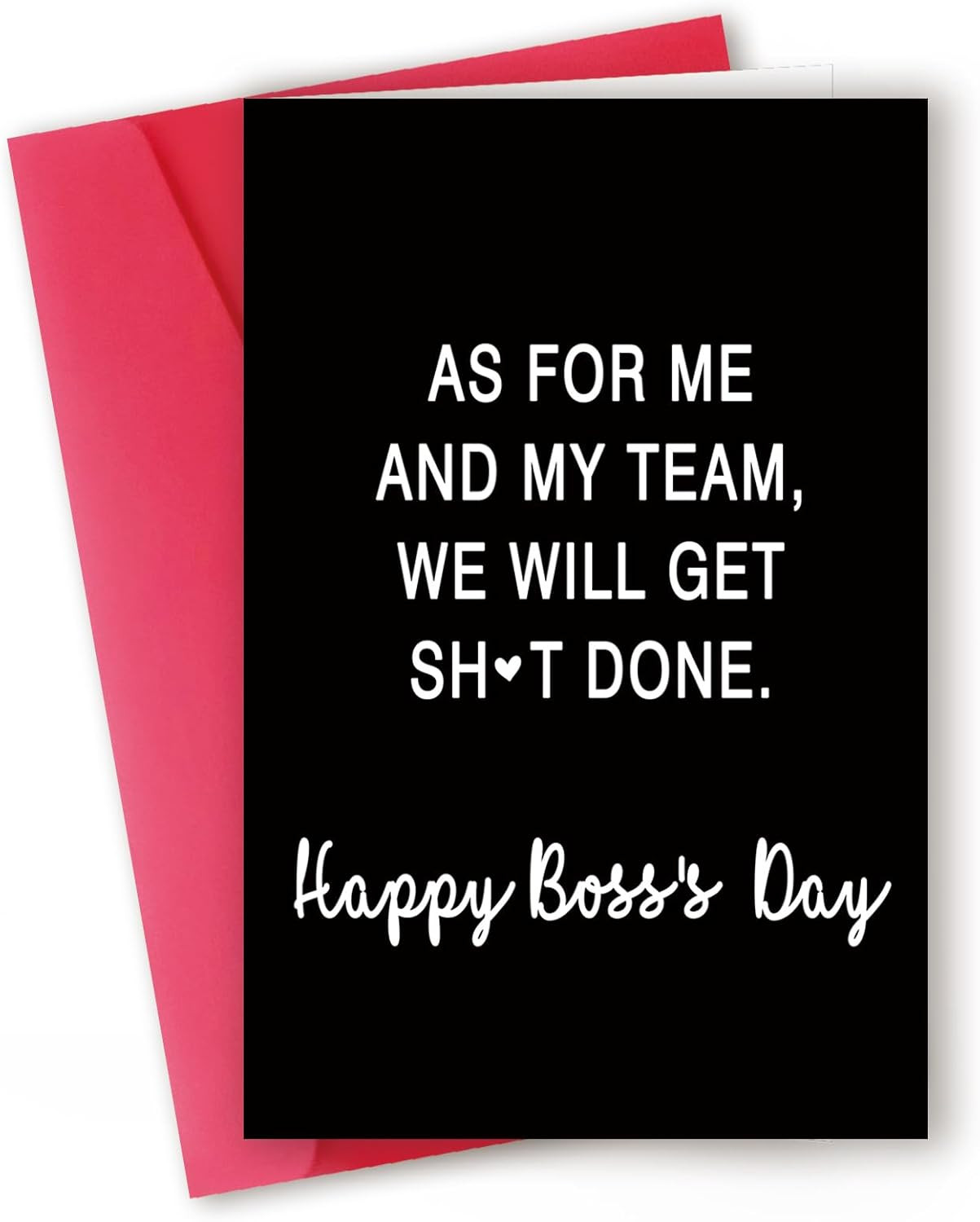 Humorous Boss's Day Card for Employee Appreciation - For Men & Women