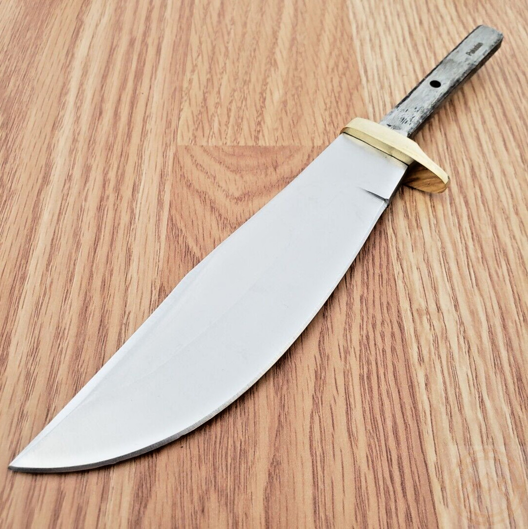 Knifemaking Fixed Knife 5.25" Stainless Steel Skinner Blade Brass Finger Guard