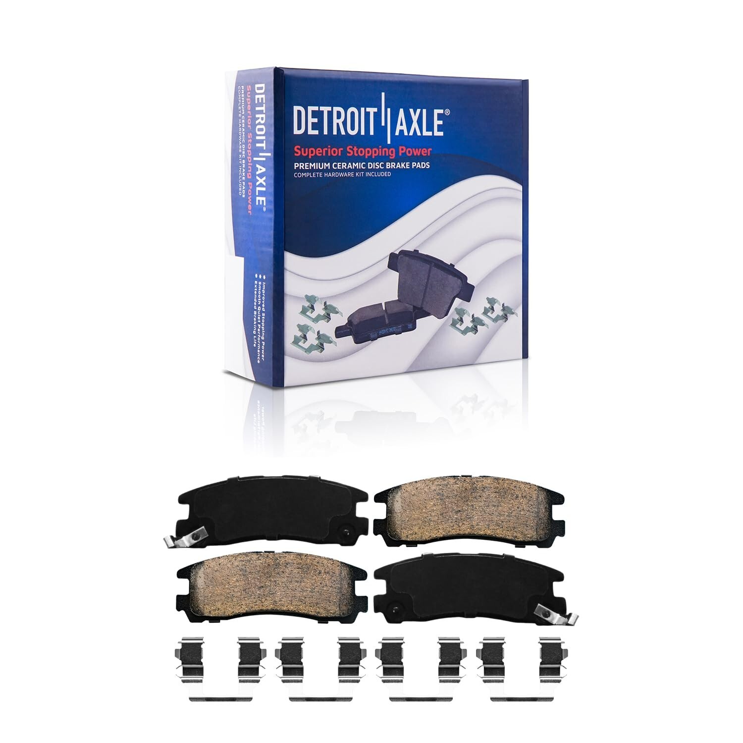 Front & Rear Ceramic Brake Pads for Chrysler Sebring Stratus Mitsubishi Eclipse