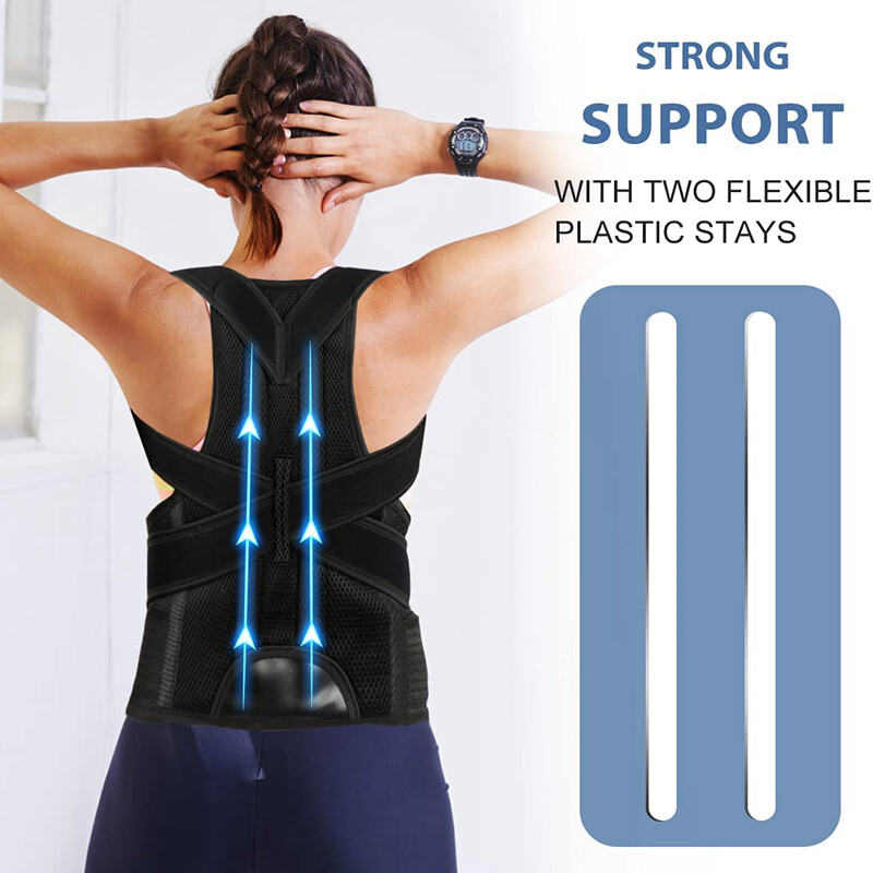 Heavy Duty Posture Corrector Breathable Neoprene & Lower Back Pain Relief