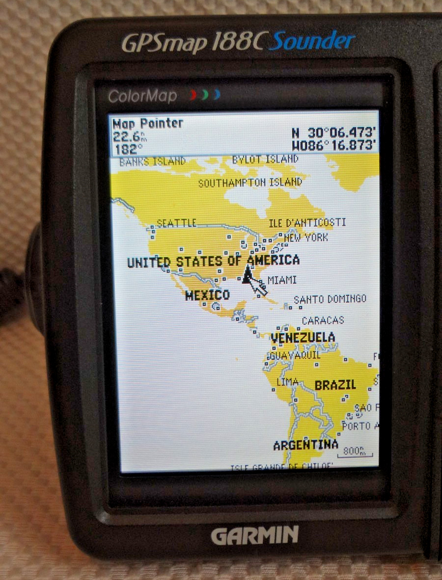 GARMIN GPSMAP 188C SOUNDER CHART PLOTTER FISHFINDER GPS w/ POWER KNOBS COVER