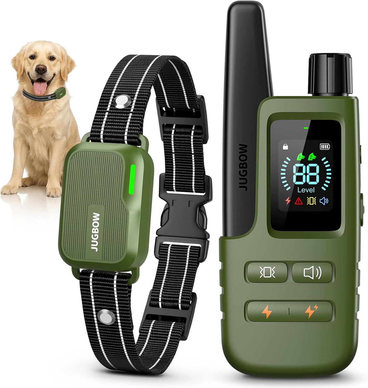 Dog Training Collar with Remote, Waterproof Shock Collar, 4500ft Range, 4 Modes