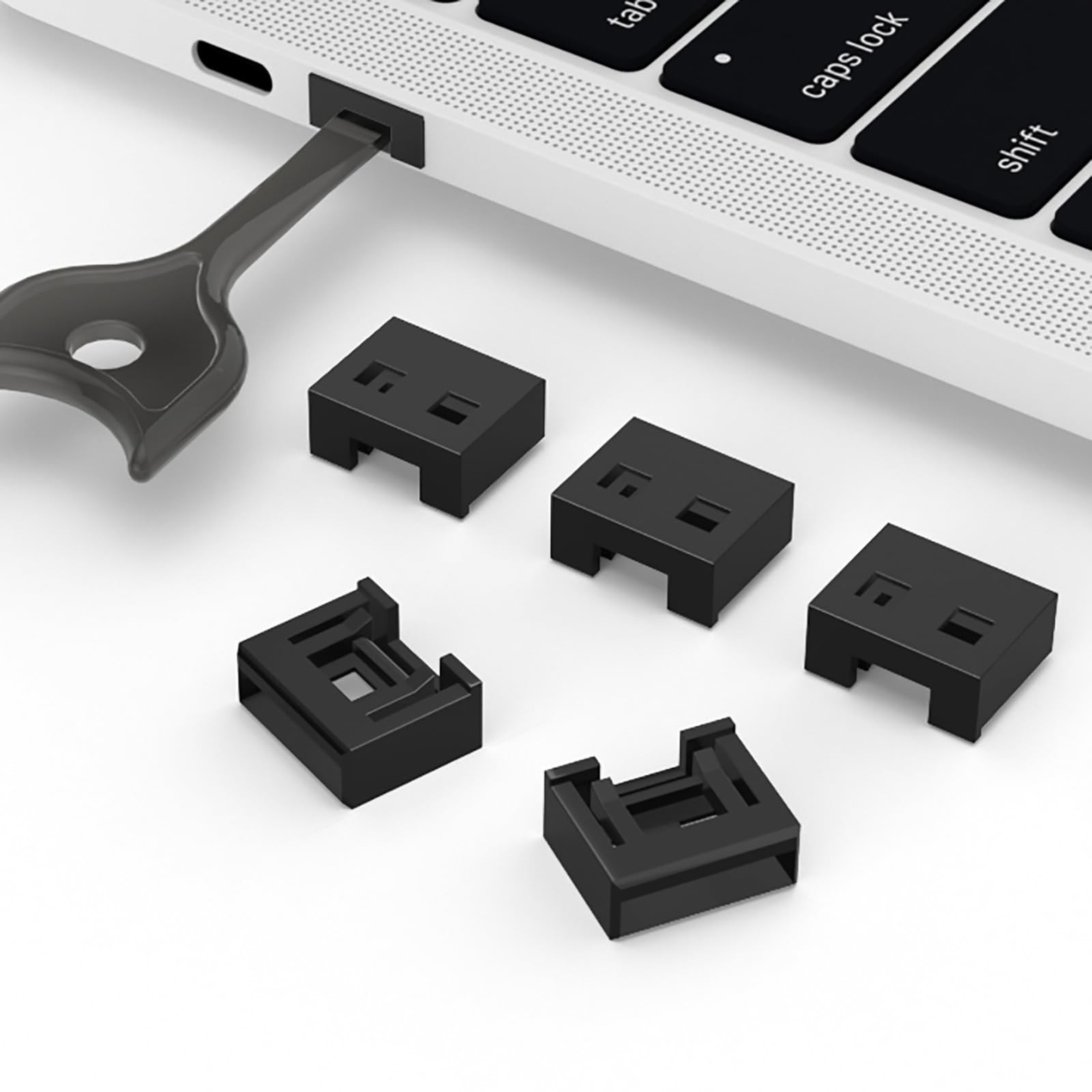 24 PCS USB Port Lock with 2 Key Laptop Security Port Blocker Dust Shield