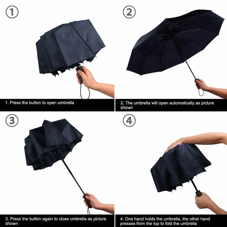 Automatic Umbrella Unisex Wind Resistant Folding Luxury Large Windproof Strong