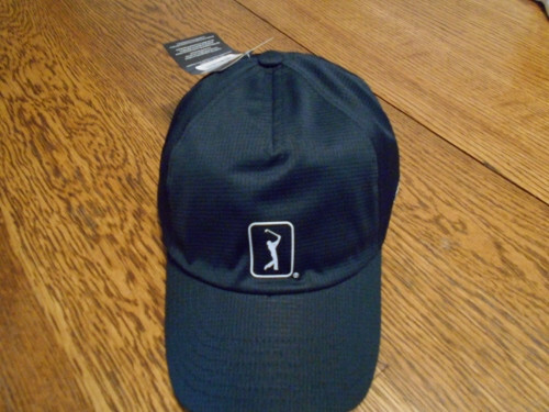 PGA Tour Airflux Mesh Adjustable Golf Hat Cap Black  NEW w/tag  FREE SHIPPING
