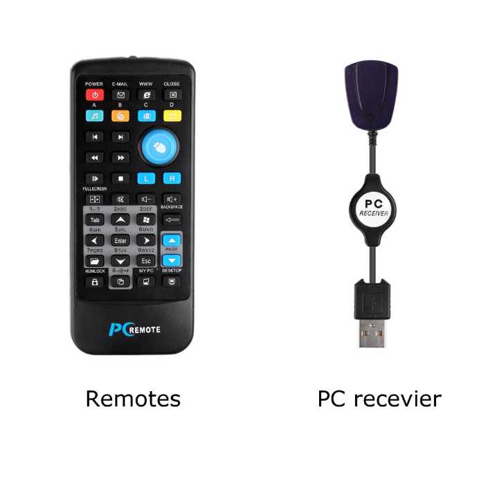Wireless Mouse Remote Control USB Receiver Remote Control for Laptop PC Center