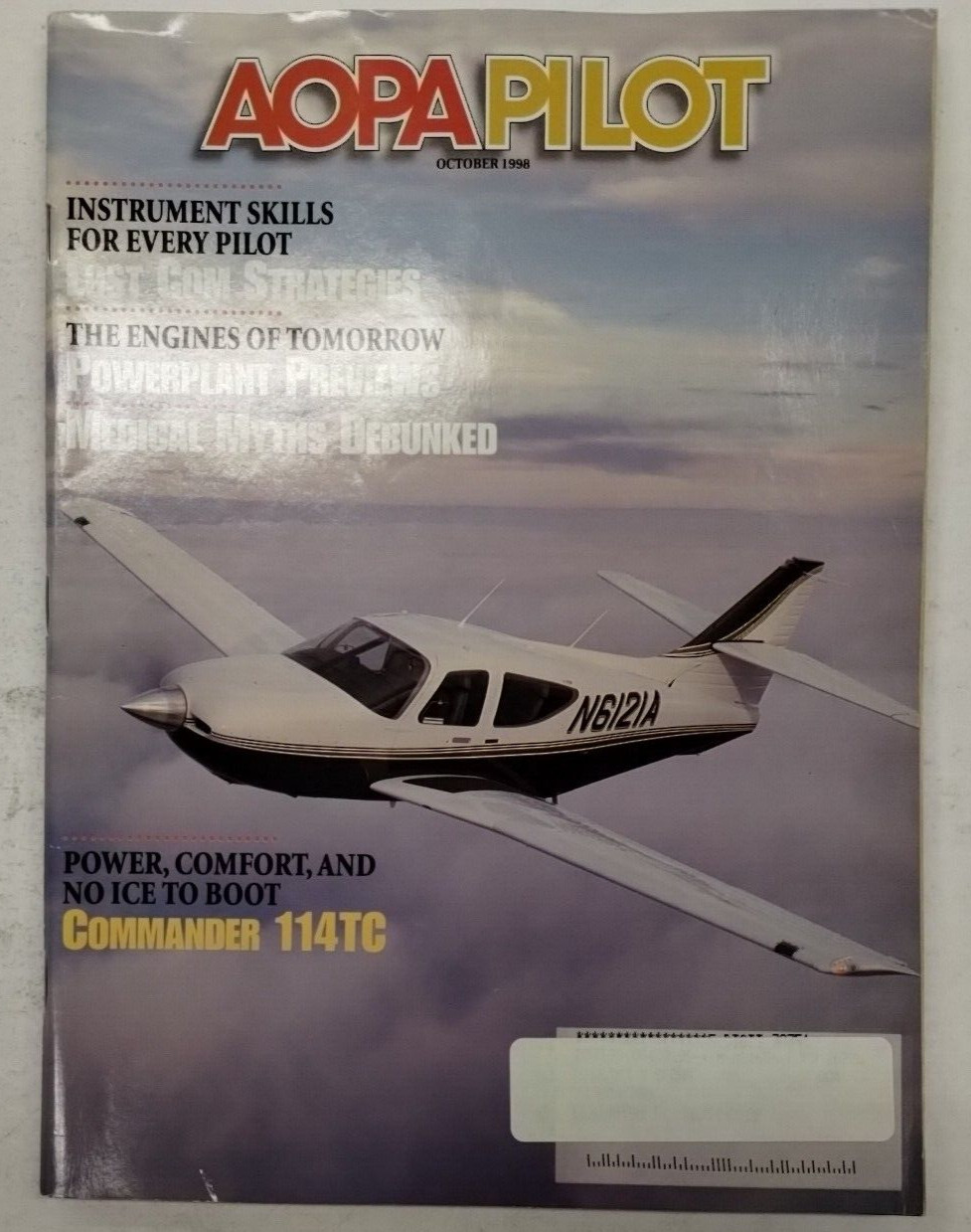 AOPA Pilot Magazine October 1998/ Volume 41/ Number 10-Original