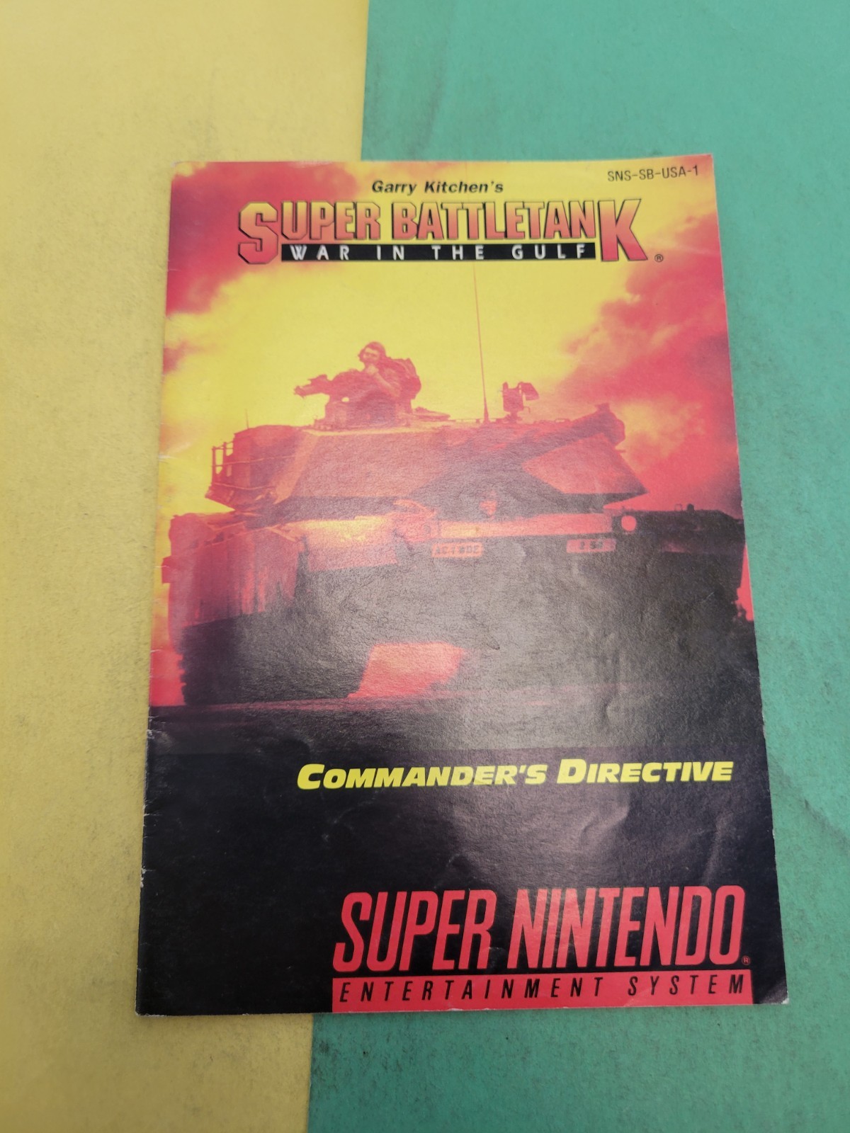 SUPER BATTLETANK (Super Nintendo SNES) Original Instruction Manual