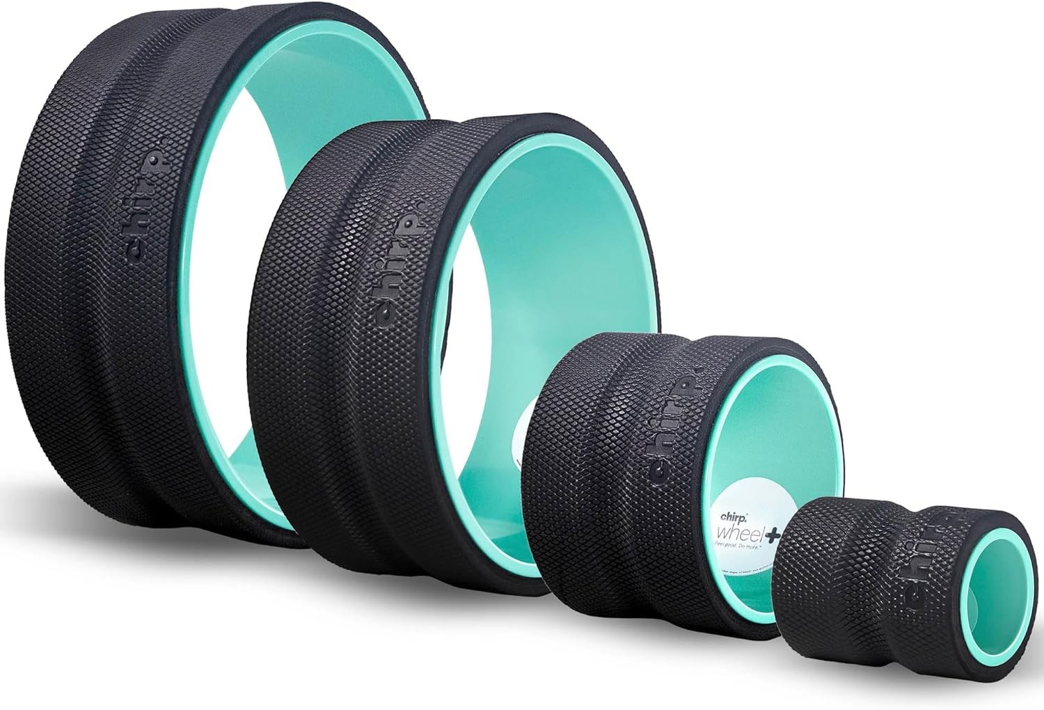 Chirp 4 Pack Mint Foam Roller Wheels for Back Pain