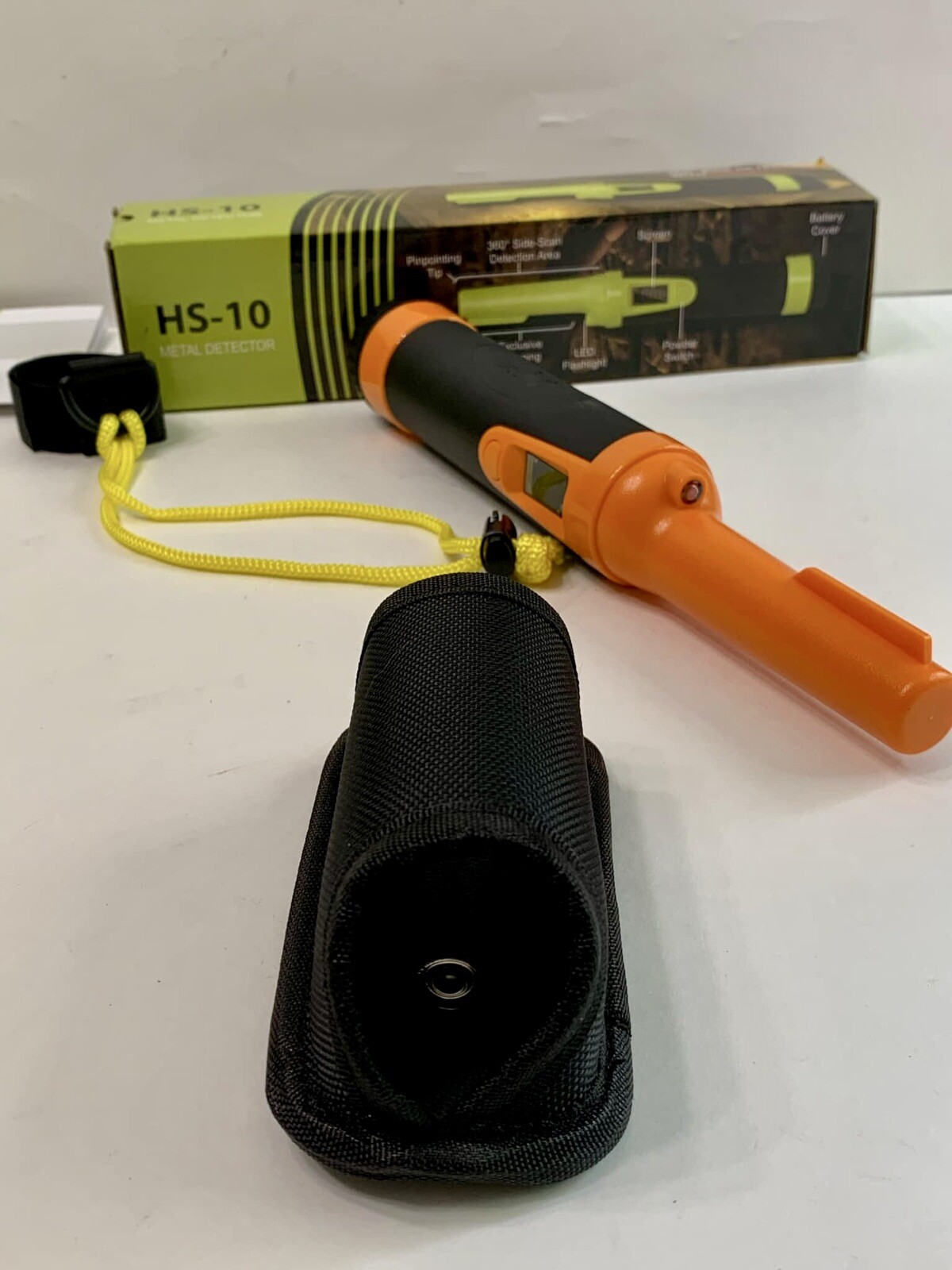 LED Display Waterproof Handheld Pin-pointer Metal Detector - 360° Search