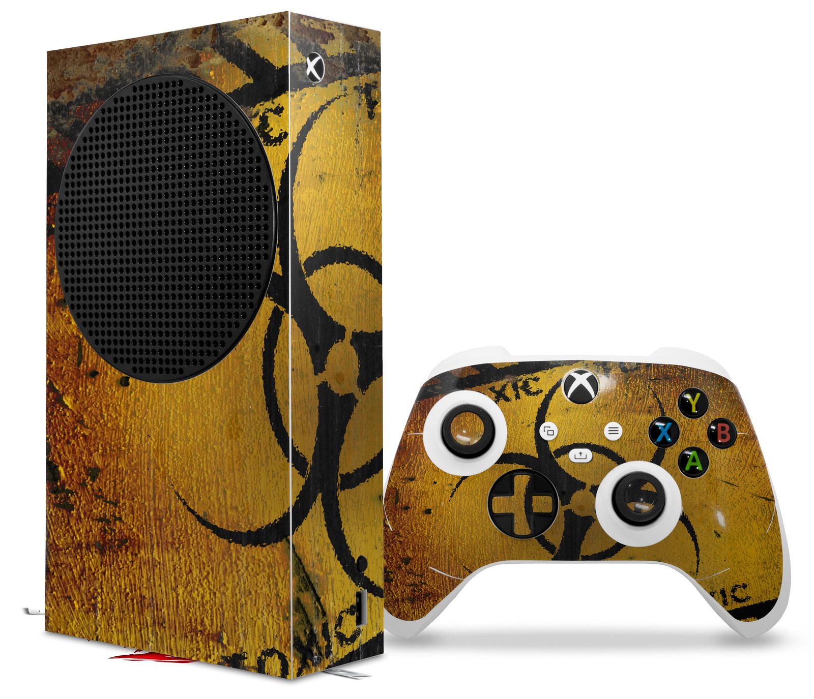 Skin Wrap for XBOX Series S Console Controller Toxic Decay