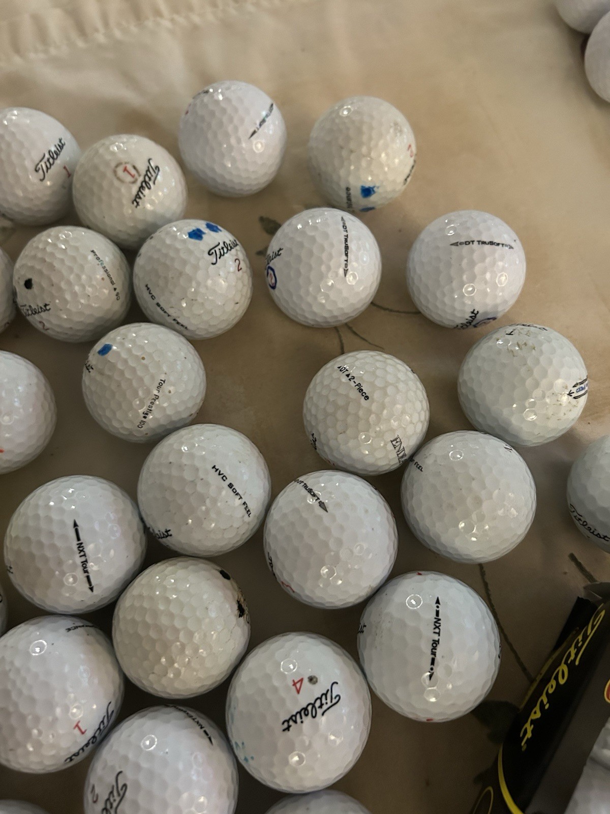 Assorted Titleist 4A Golf Balls 37 Count