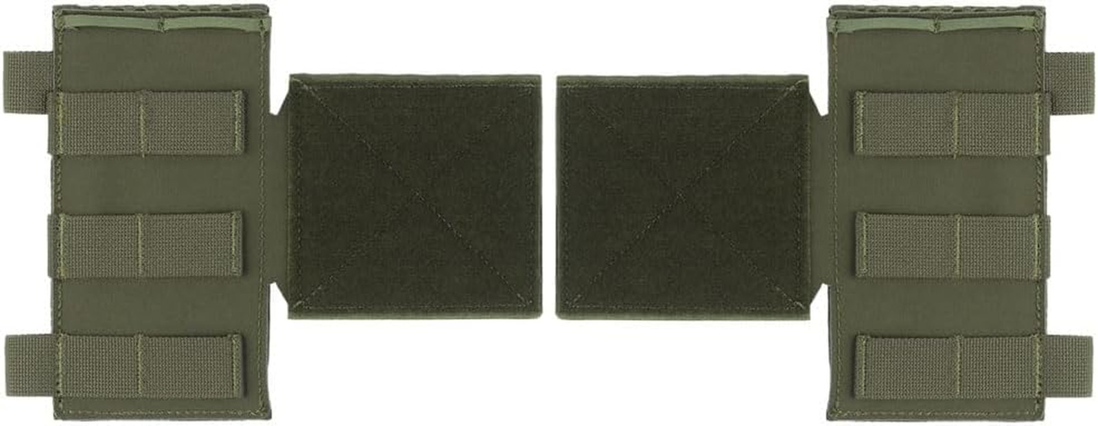 Tactical Chest Rig Side Saddle Pair,Hoop and Loop Expander Wing Side Entry