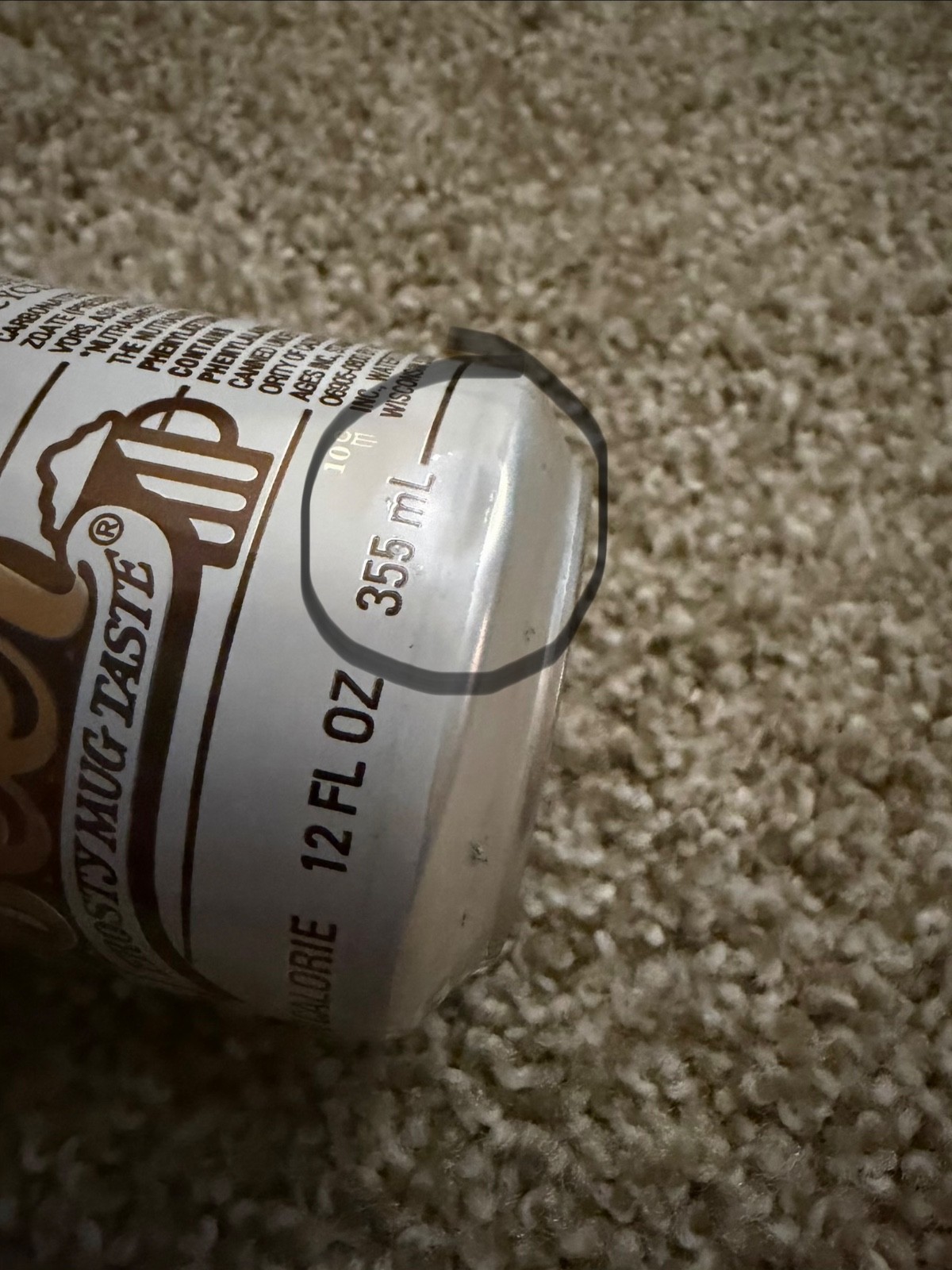 Four A&W Root Beer cans from the 1990's 12oz each