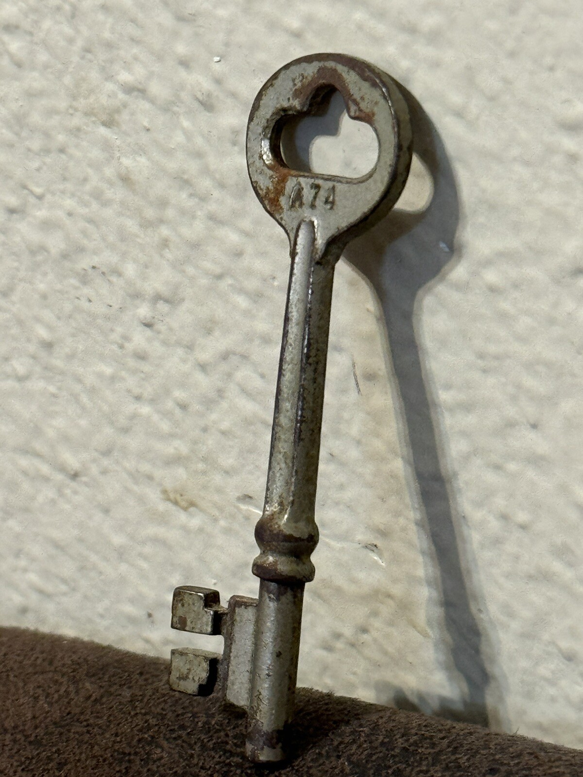 Vintage Key - A74 Silver Metal 3”