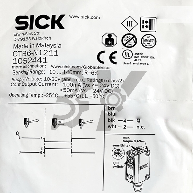ONE New SICK GTB6-N1211 Photoelectric Sensor ( 1052441 )