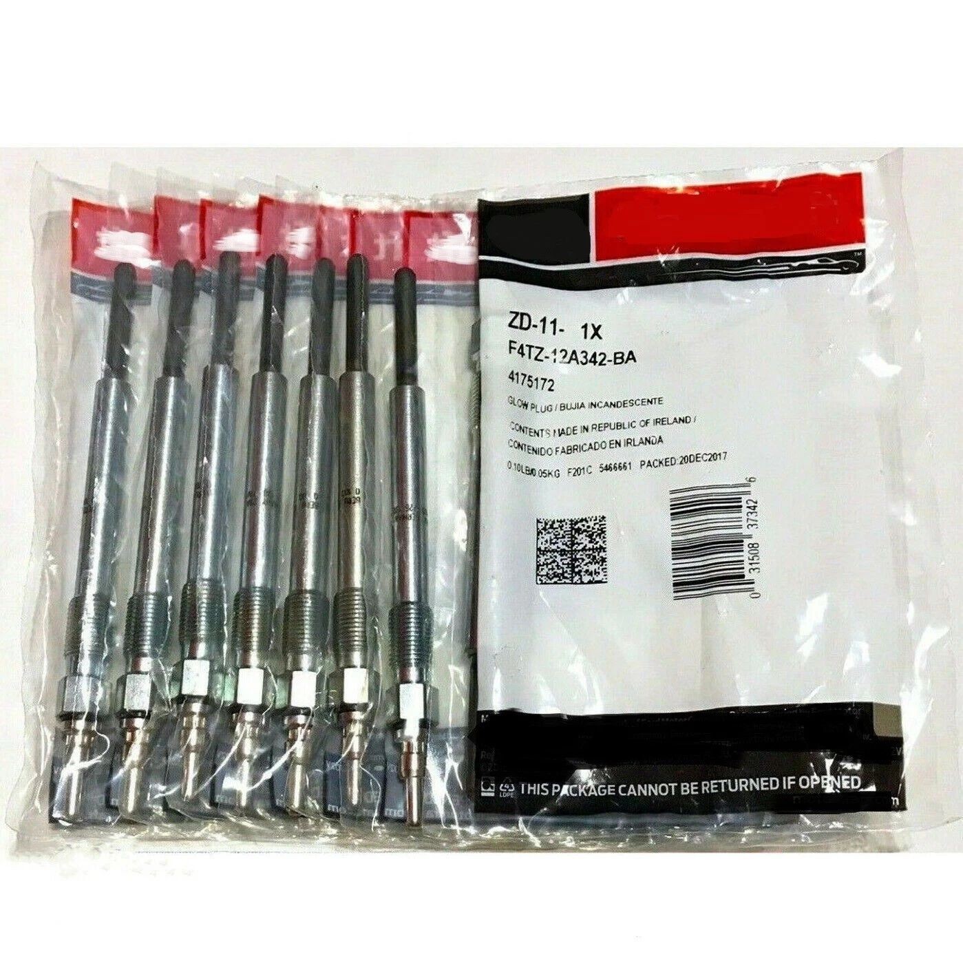 8 PC Motorcraft ZD-11 F4TZ-12A342-BA Glow Plugs 1995-2003 Ford 7.3 Liter