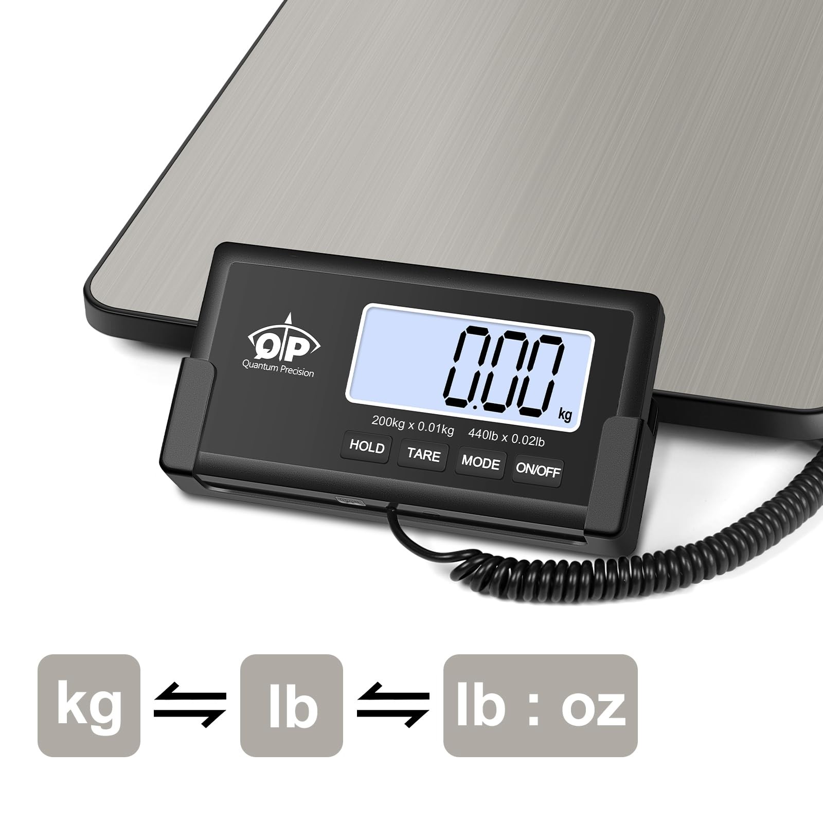 Shipping Scale for Packages, 440lb/0.35oz High Accuracy Digital Postal Scale,...