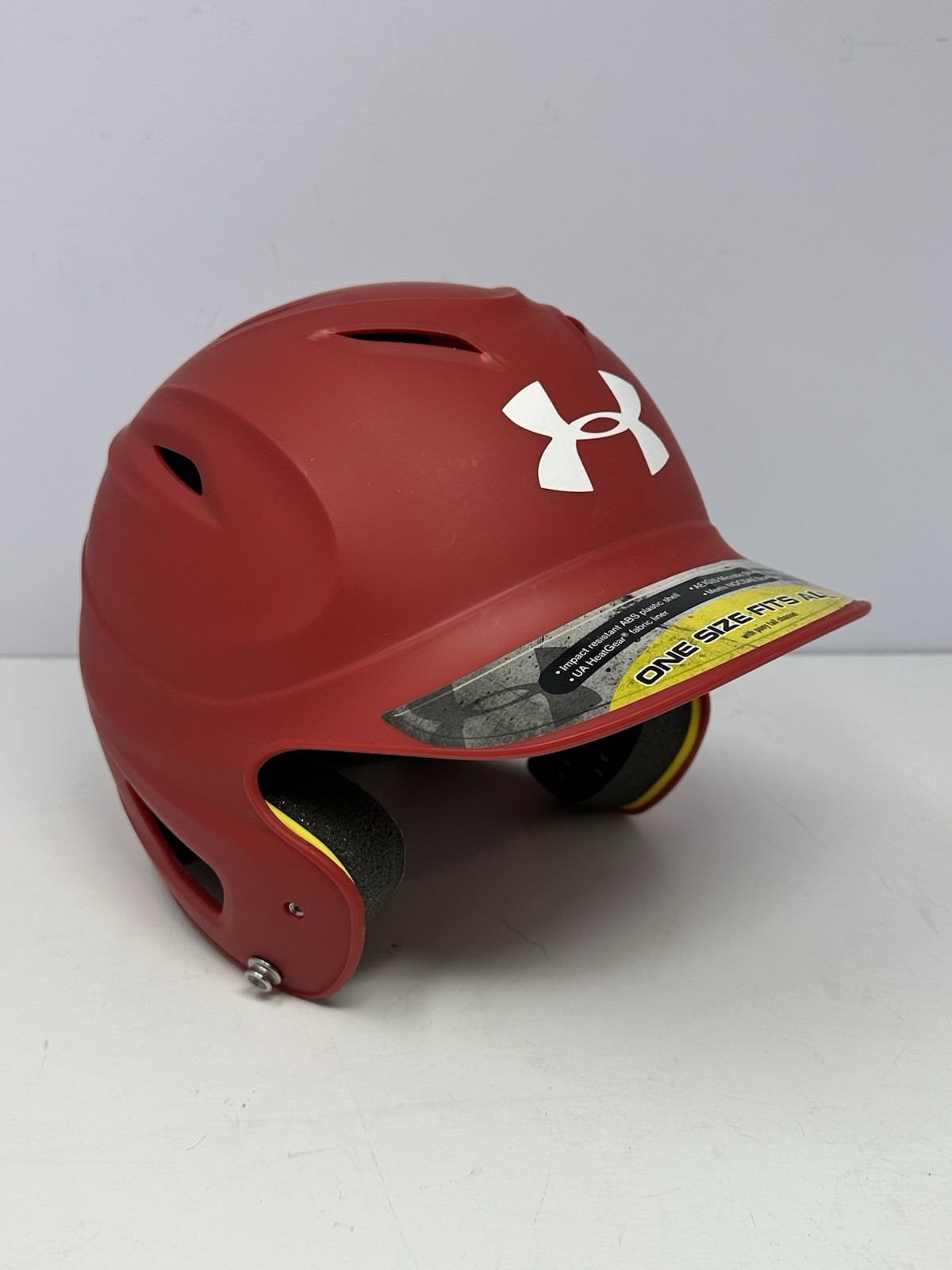 NEW! Under Armour Adult Matte Red 6.5-7.75 Batting Helmet UABH100M Baseball