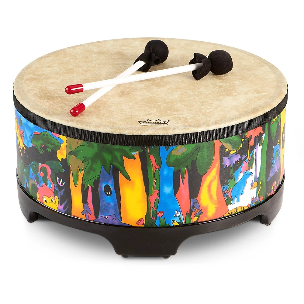 Remo Kid's Percussion Rain Forest Gathering Drum 8 x 16 in.