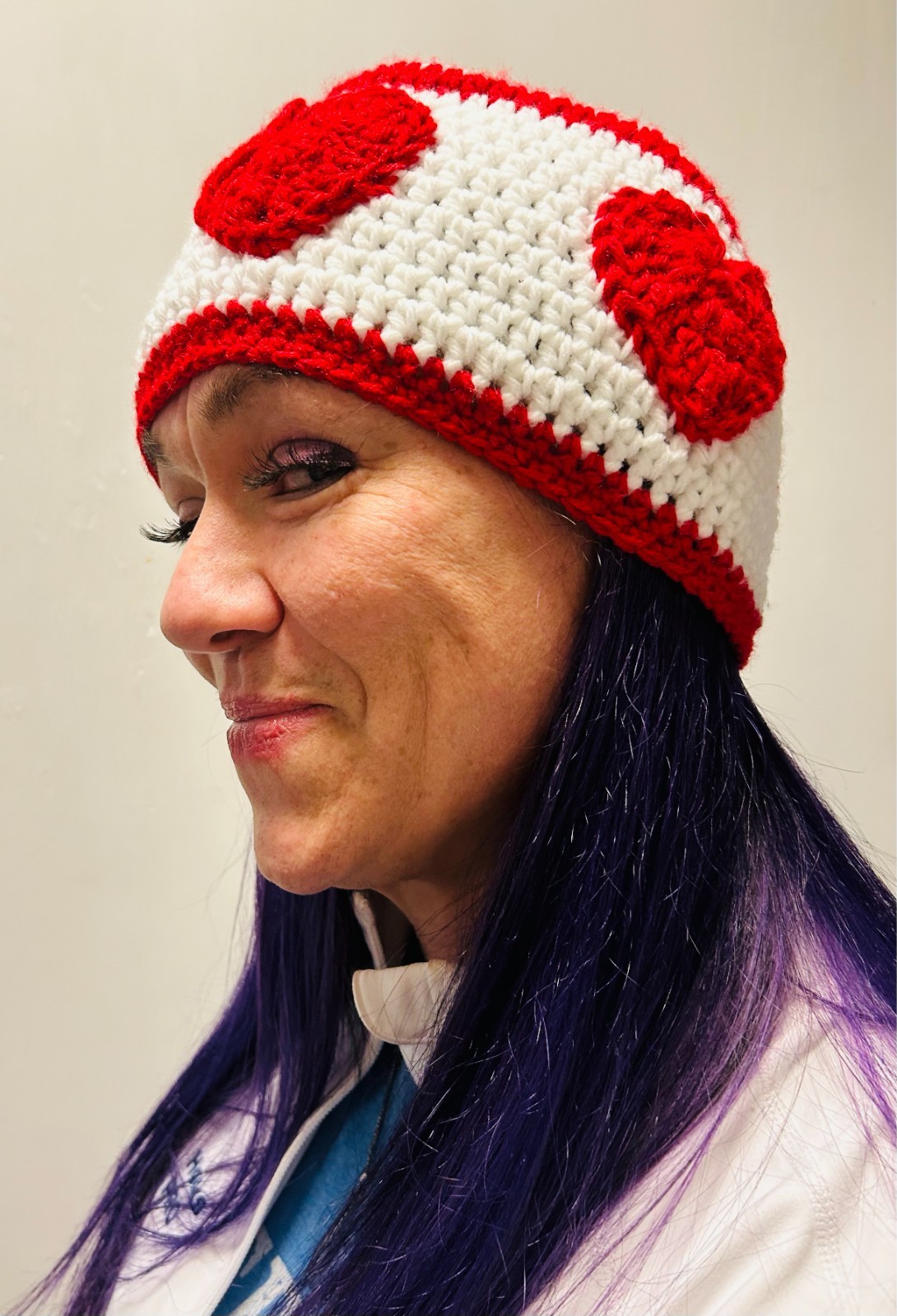 Crocheted Valentine Scarf and Hat Set