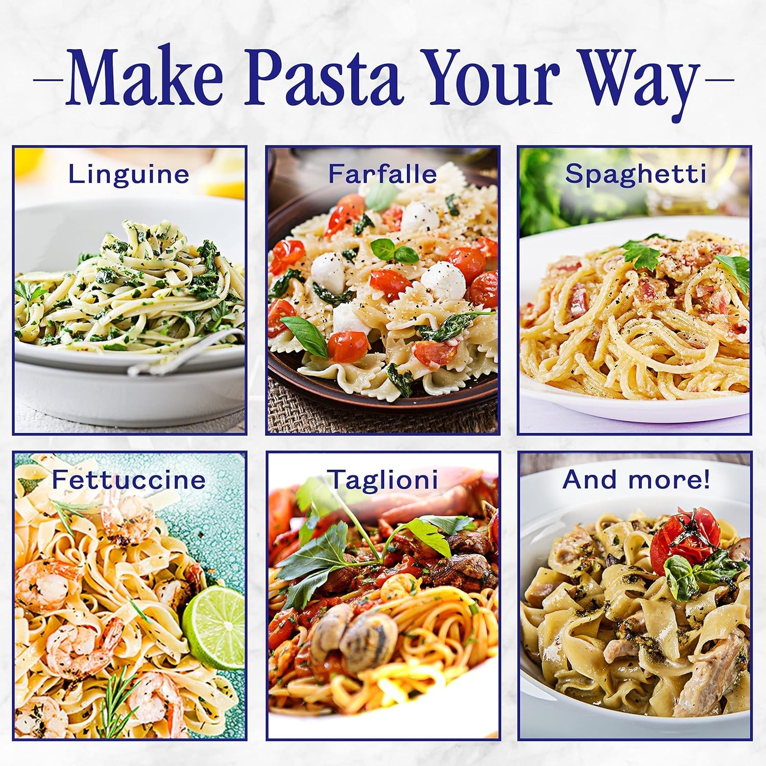 Stainless Steel Pasta Maker - 7 Thickness Settings/