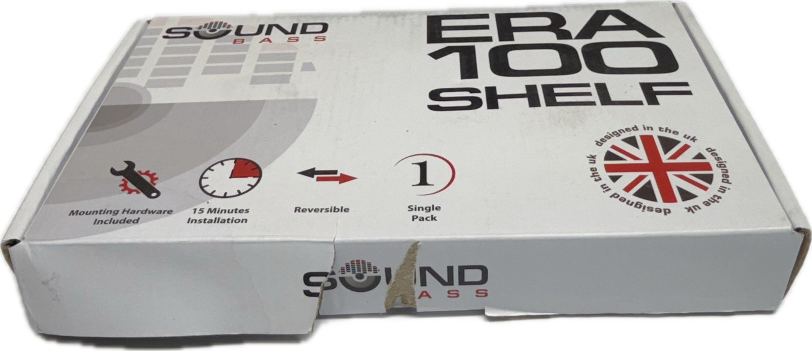 Sound Bass ERA 100 White Shelf Wall Mount For Sonos  ERA100 & ERA 100 SL Speaker