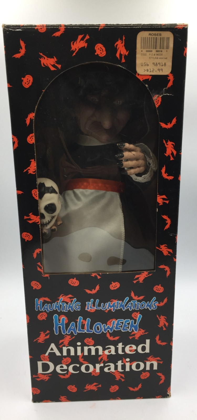 New Old Stock Haunting Illuminations HALLOWEEN Animated Decoration Witch Figure