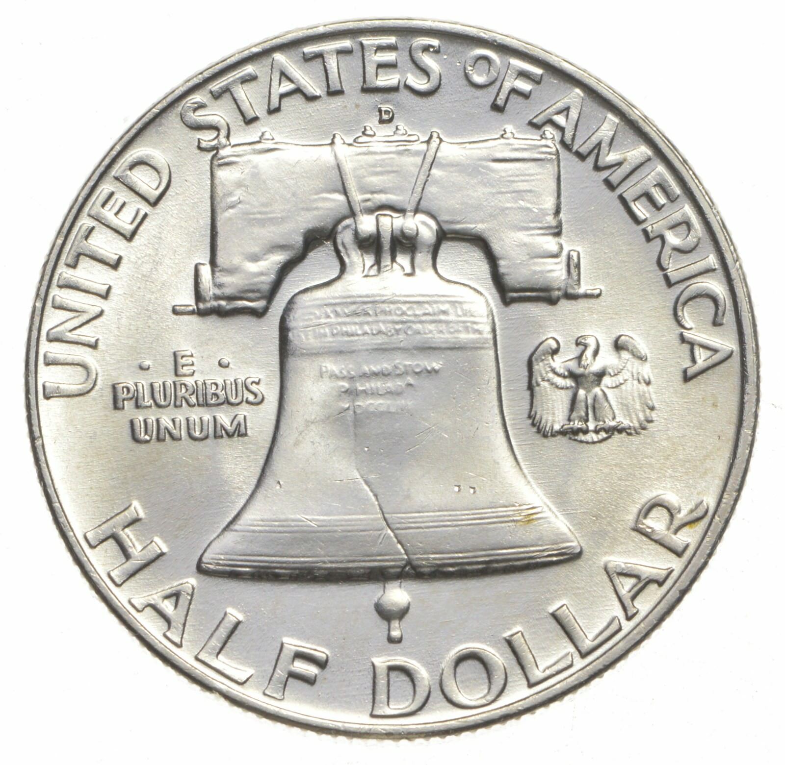 Choice Unc 1957 D Franklin Half Dollar Gem BU From Original Roll