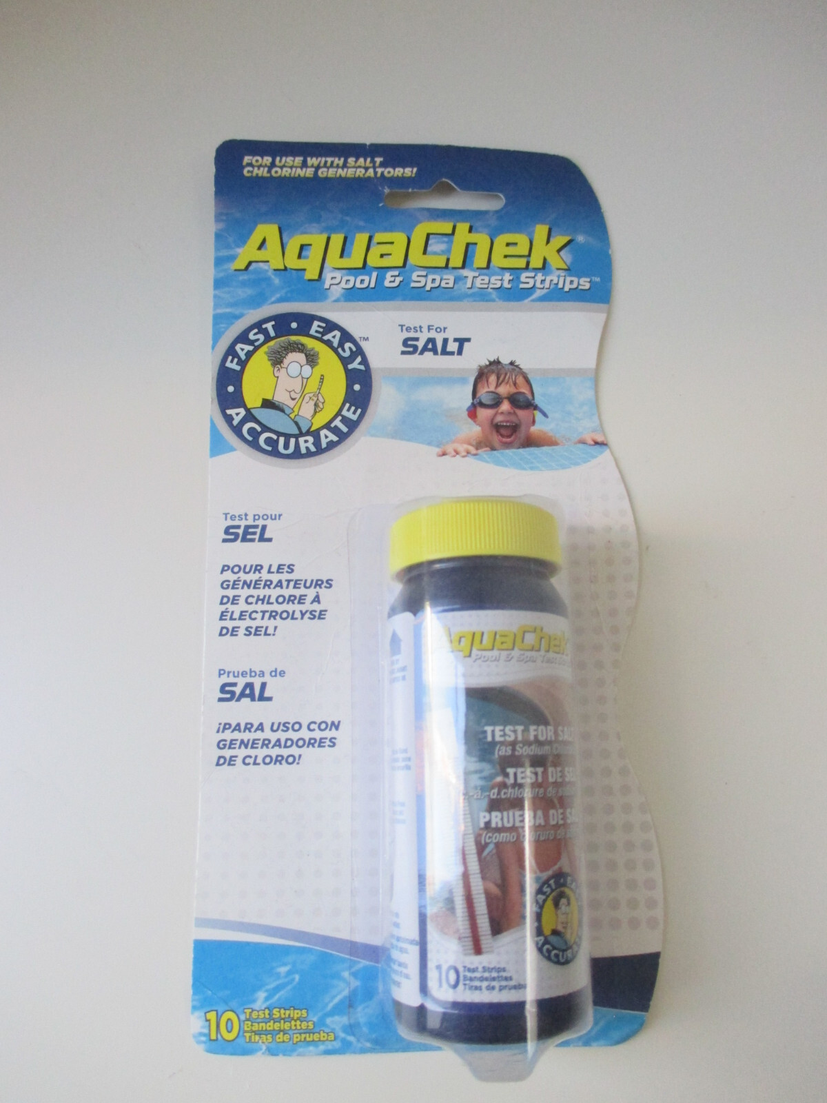 Aquachek Swimming Pool Spa & Hot Tub Chemical Test Strips 10 Count
