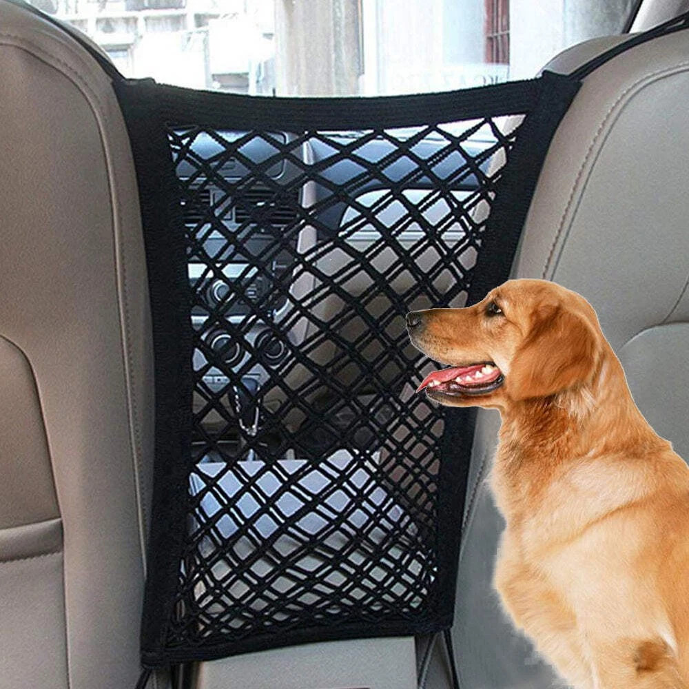Car Dog Pet Barrier Guard Back Seat Safety Protector Mesh Net For SUV Truck