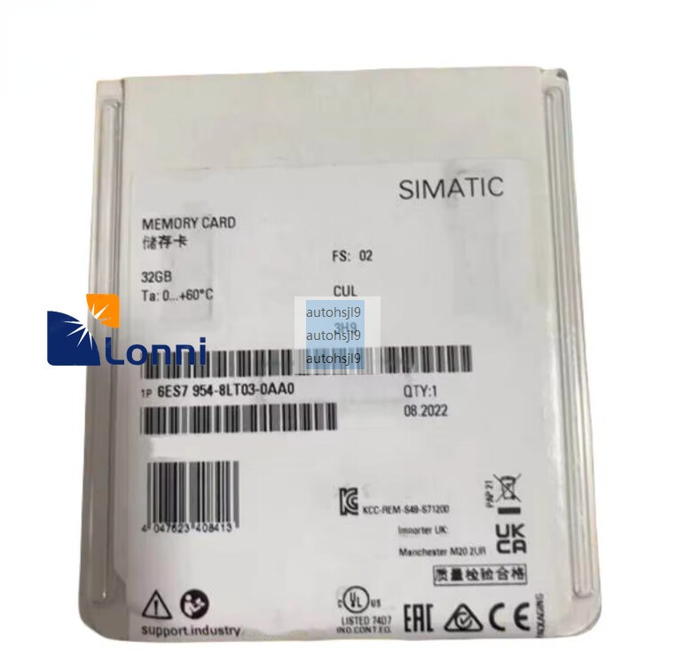 6ES7954-8LT03-0AA0 6ES7 954-8LT03-0AA0 New Siemens SIMATIC S7 Memory Card