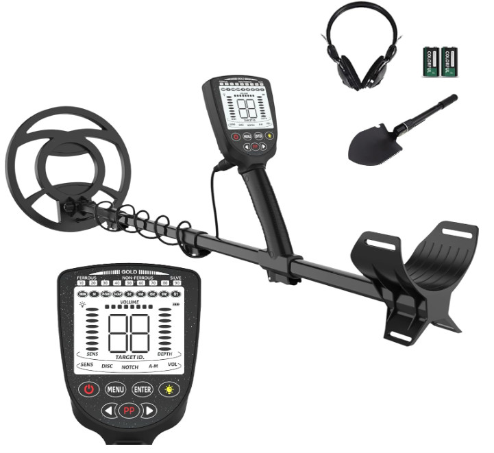 Detector de Metales IP68 para Adultos y Niños, Bobina 10”, Ideal Playa y Exterio