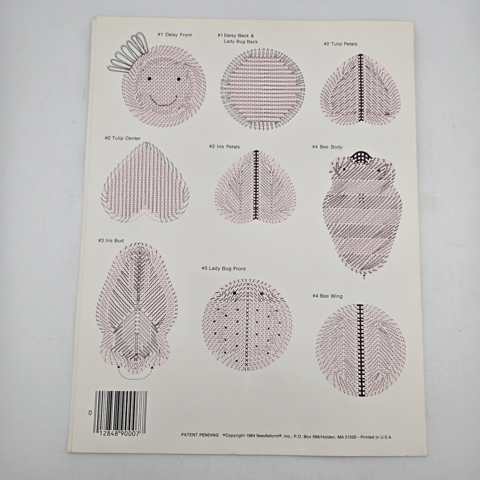 Lot of 4 NeedleForm Plastic Canvas Leaflets Patterns Needlework