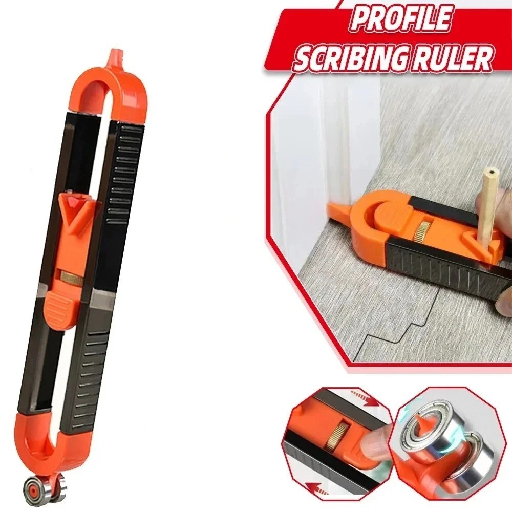 New Profile Scribing Ruler Contour Gauge with Lock Adjustable Locking Precise Wo