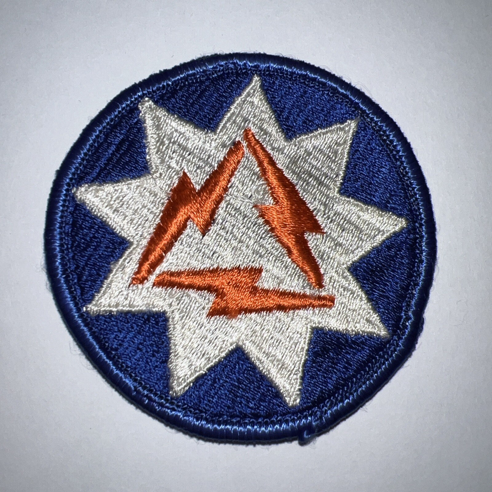 US Army 93rd Signal Brigade Patch Original, Merrowed edge