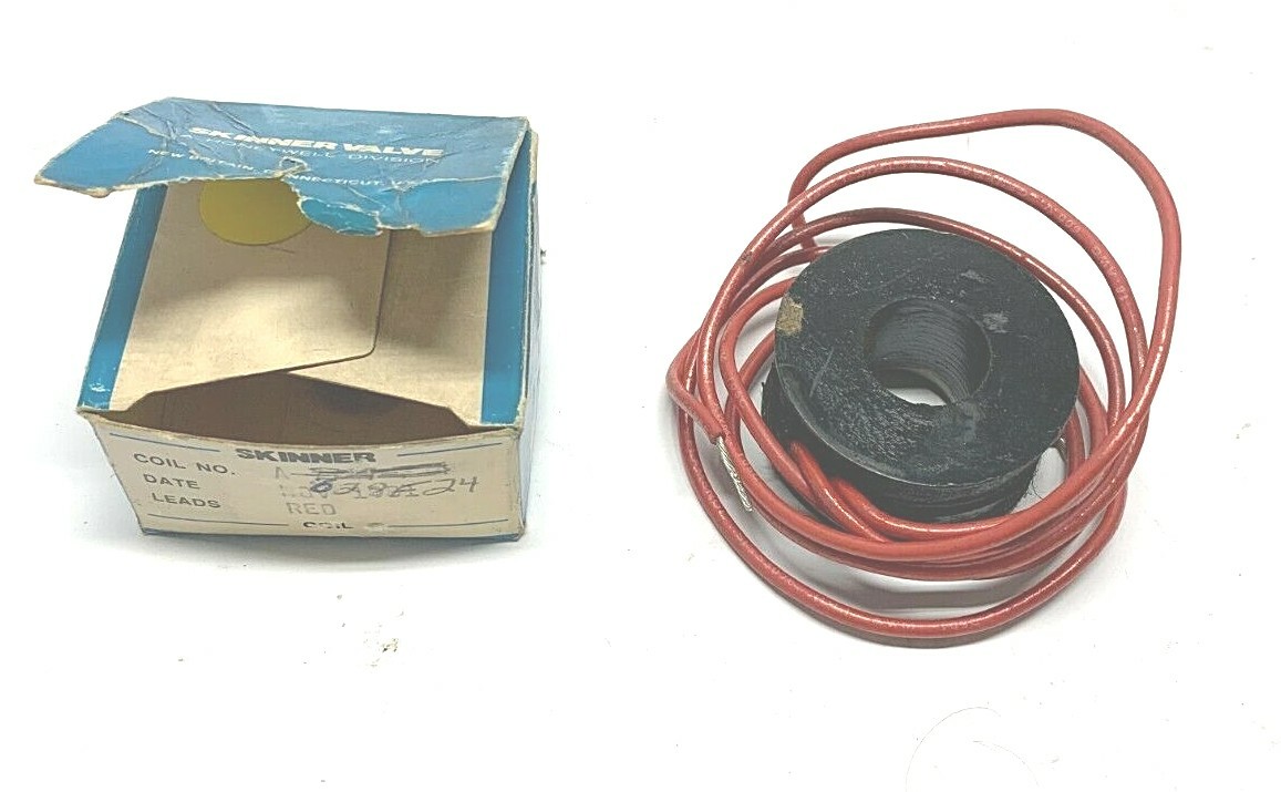 NEW SKINNER A-628-F24 SOLENOID COIL, RED, HONEYWELL, A-628-F24-S28, NIB