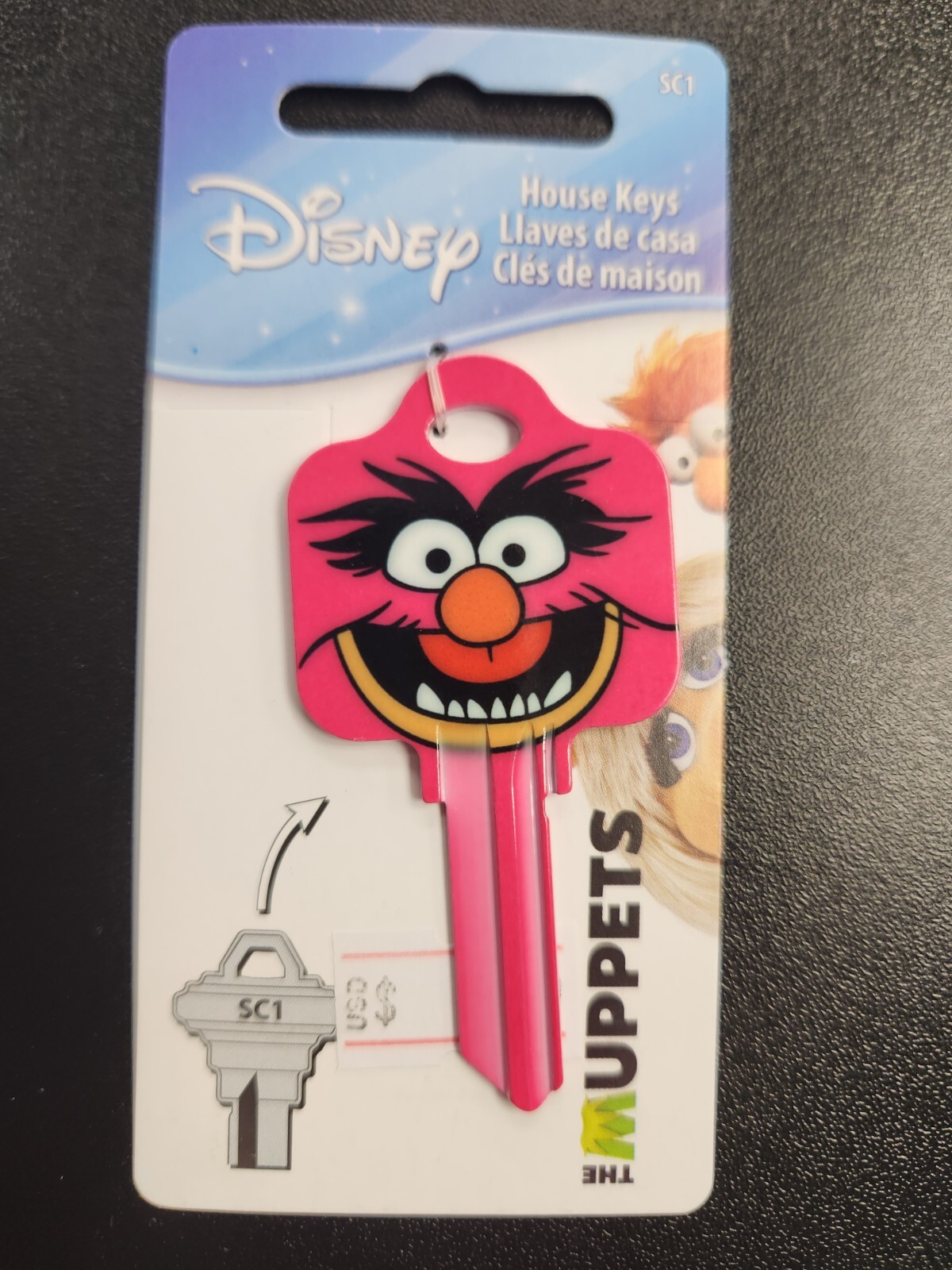 ANIMAL FROM THE MUPPETS SHOW SCHLAGE SC1 KEYBLANK - READ DETAILS BELOW