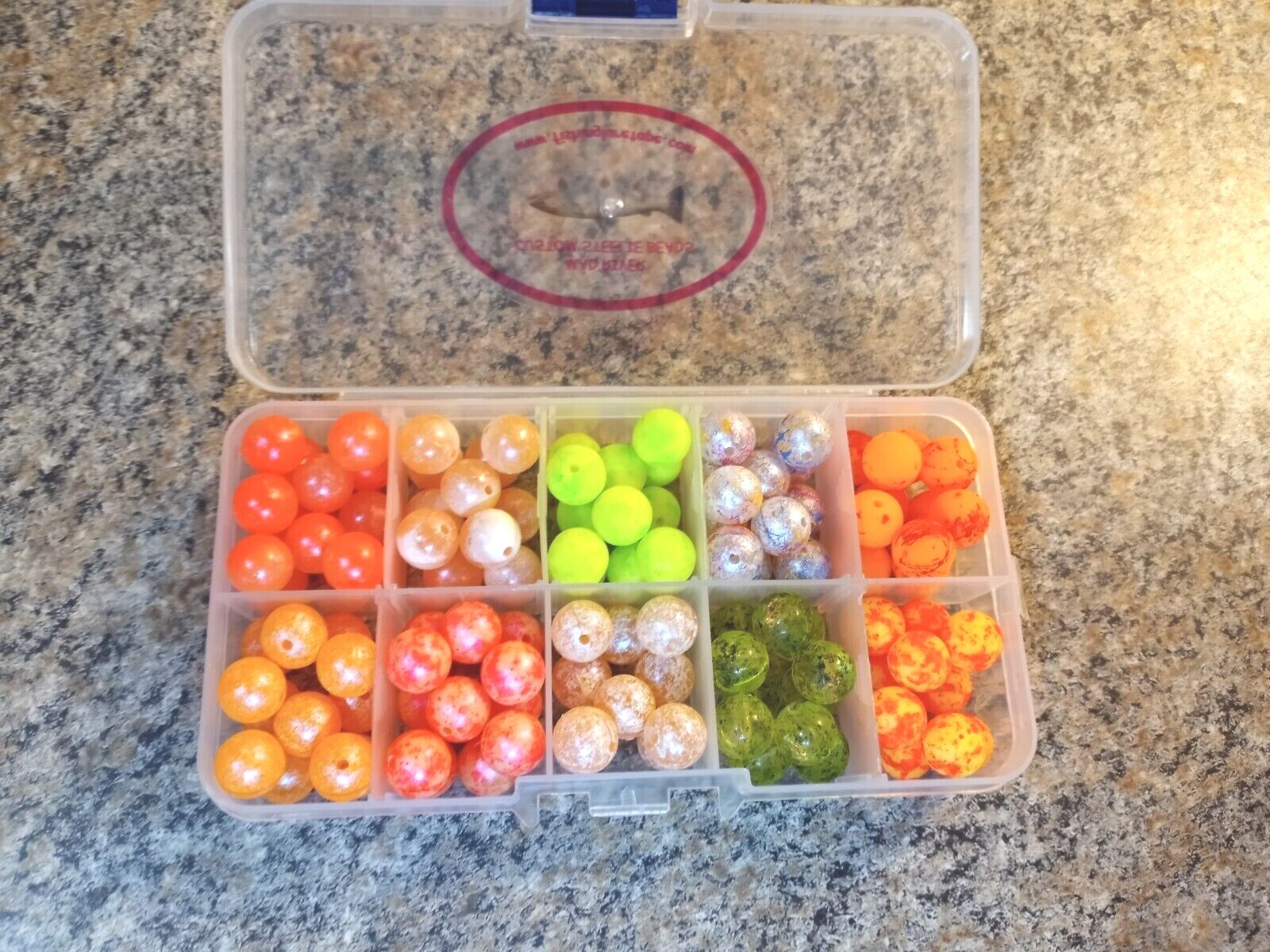 NEW! Michigan Rivers 10 Color Steelie Bead Assortment Box in 8mm and 10mm sizes