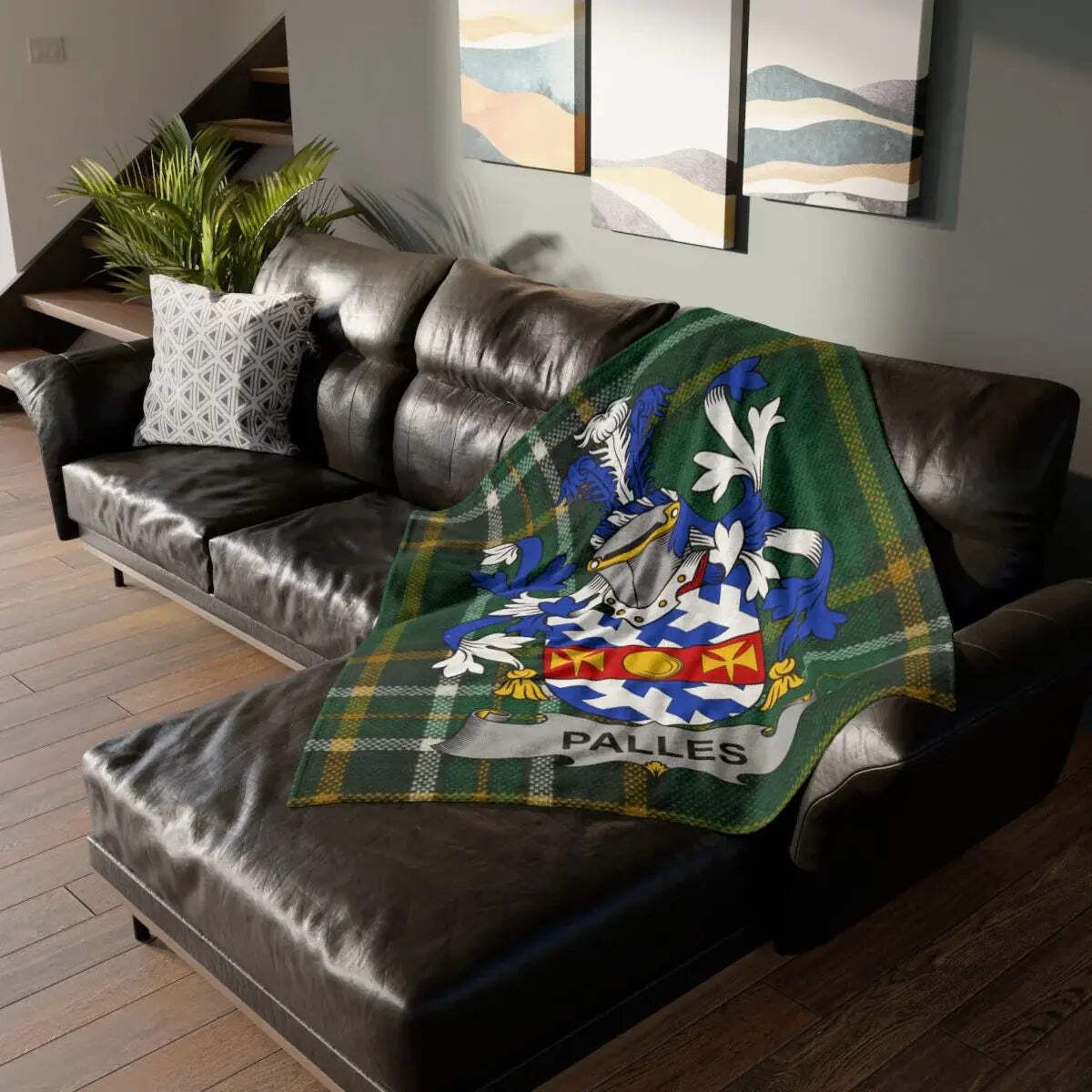 Palles Irish Family Crest Tartan Blanket