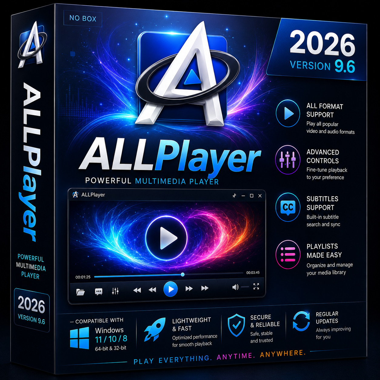 ALLPlayer Media Center Pro 2026 v9.6 Video Music DVD Player for Windows PC ~ CD